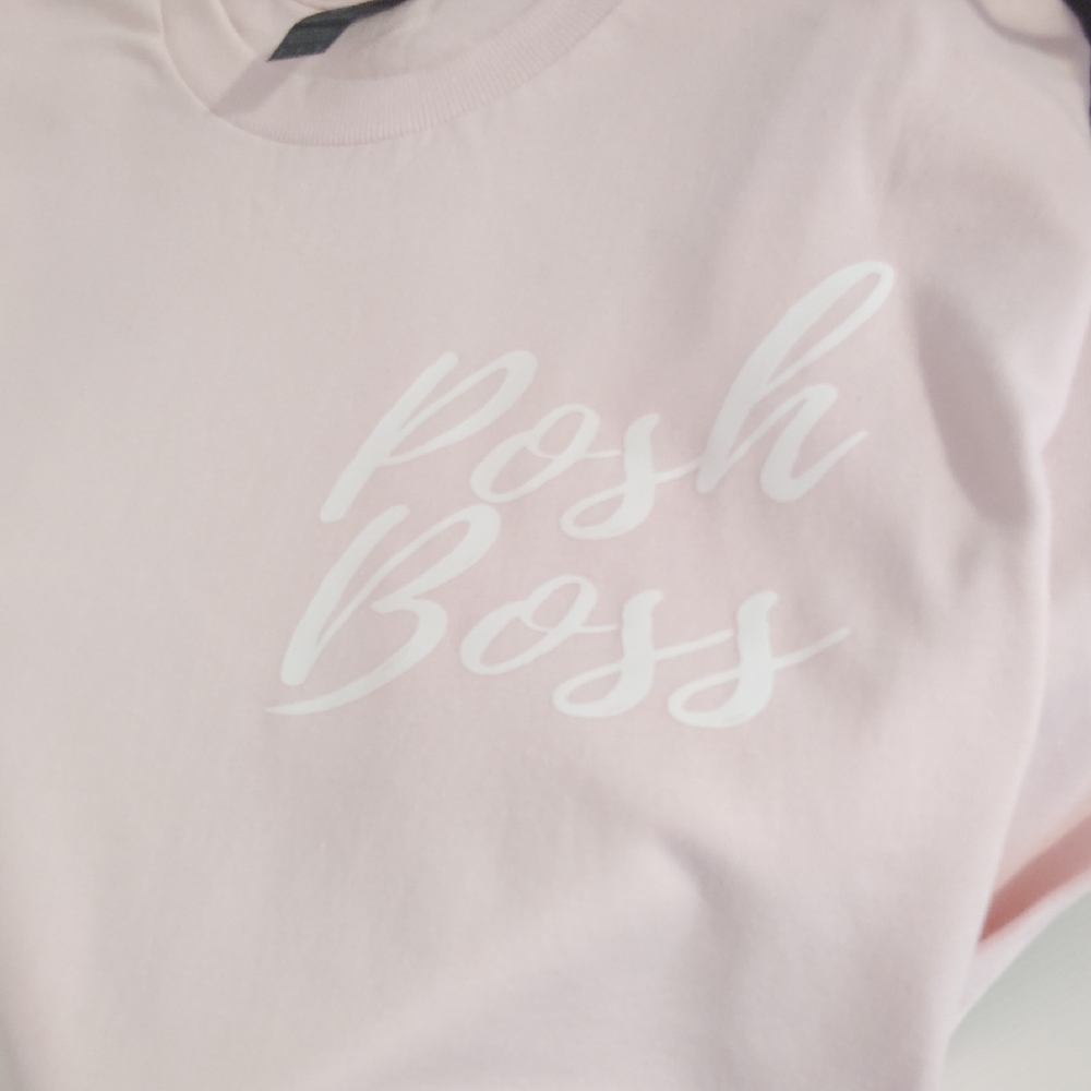 Pink 'Posh Boss' T-Shirt